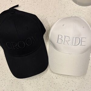 Bride and Groom Baseball Caps